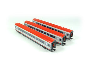 Intercity Personenwagen ÖBB, 3 Wagen aus Piko H0 97947neu