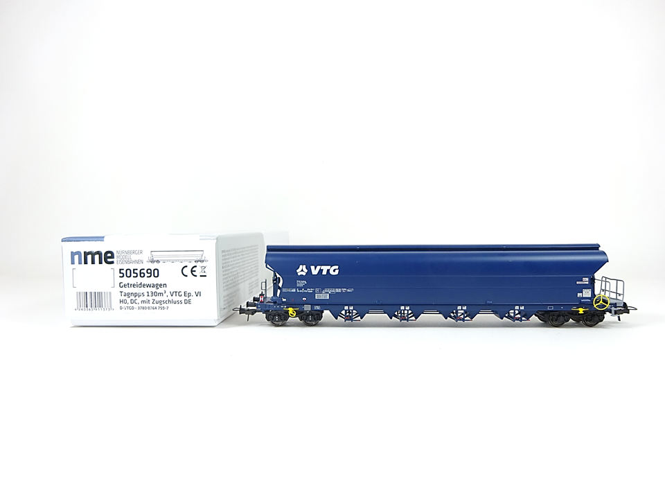 Getreidewagen VTG 130m³  m. Zugschluss DE, NME H0 505690 DC neu, OVP