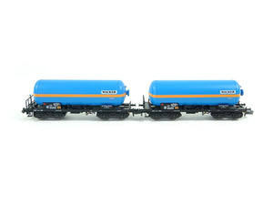 Wagen-Set Druckgas-Kesselwagen MHI, Minitrix N 15538 neu OVP