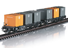 Laden Sie das Bild in den Galerie-Viewer, Behälter-Transportwagen Laabs DB, Märklin H0 46663 neu OVP
