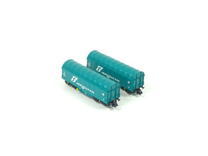 Güterwagen Schiebeplanenwagen Set FS 2-tlg., Fleischmann N 837928 neu, OVP