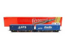 Laden Sie das Bild in den Galerie-Viewer, Güterwagen Containertragwagen Typ Sggmrss GTS - Barilla, ACME H0 40299 neu OVP

