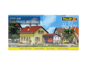 Bausatz Siedlerhaus mit Anbau, Faller H0 131503, neu