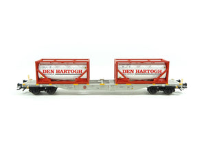Container-Tragwagen Set Sgns Den Hartogh, Märklin H0 47137, neu