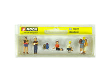 Laden Sie das Bild in den Galerie-Viewer, Modellbahn Zubehör Wanderer 6 Figuren, Noch H0 15873 neu OVP
