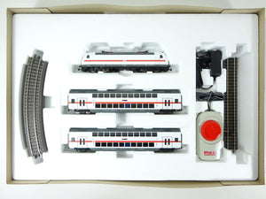 Start-Set mit Bettung Personenzug BR 146 mit 2 IC Doppelstockwagen, Piko H0 57134 neu OVP