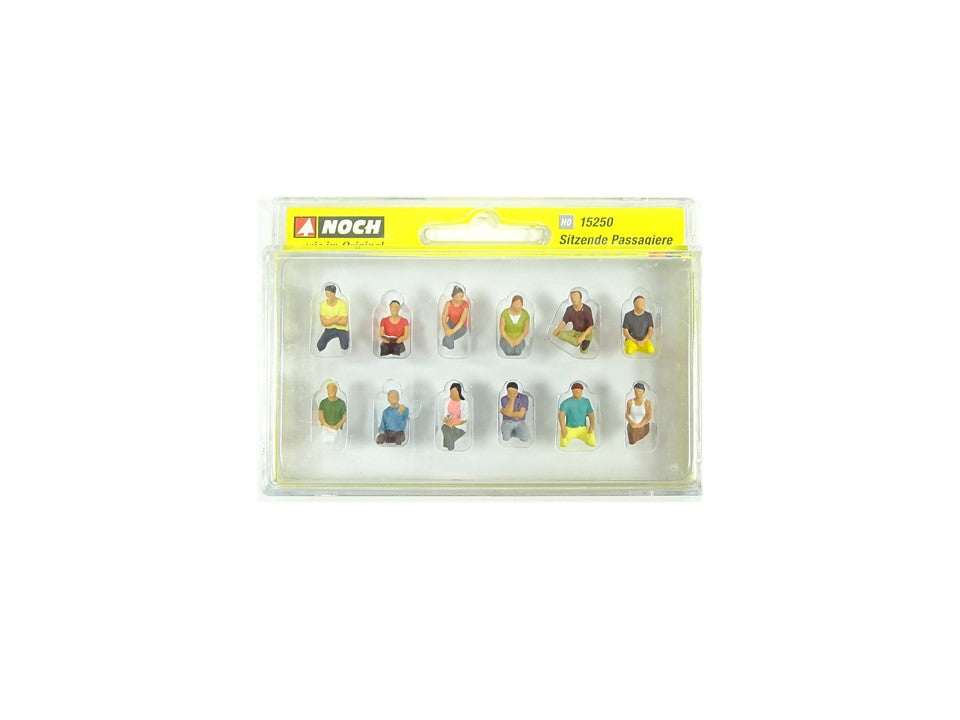 Modellbahn Figuren sitzende Passagiere, Noch H0 15250 neu, OVP