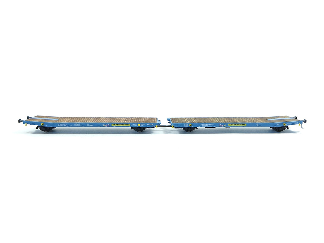 Güterwagen Flachwagen Laads TWA 1060 blau, NME H0 530672 AC  neu