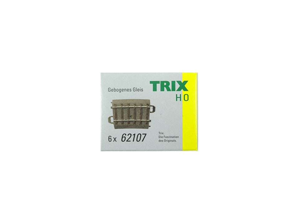 Trix H0 62107, 6 x gebogenes Gleis R1, neu, OVP
