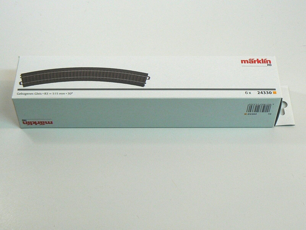 C-Gleis Gleise gebogen x 6, R 3, Märklin H0 24330 neu, OVP