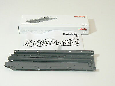C Gleis Brücke gerades Rampenstück, Märklin H0 74618 neu, OVP