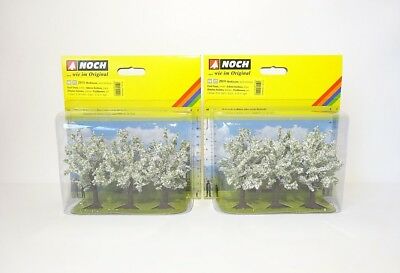 Noch 25111 -Doppelpack- Obstbäume, weiß blühend, 2x 3 Stück, H0/TT, neu, OVP