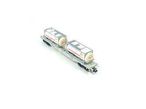 Fleischmann N 825211, Containertragwagen mit 2 Tankcontainern, AAE, neu, OVP