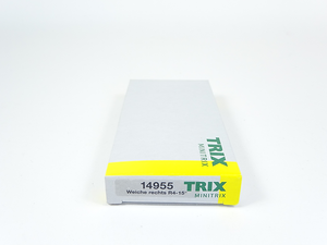 Spur N Weiche links R4, Minitrix ( Trix ) N 14955 neu, OVP