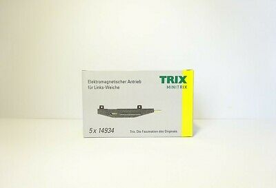 Weichenantrieb Weiche links elektrisch, Set 5 x Minitrix ( Trix ) N 14934 neu